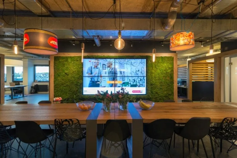 Vibe Quiet Moss installed dinning area